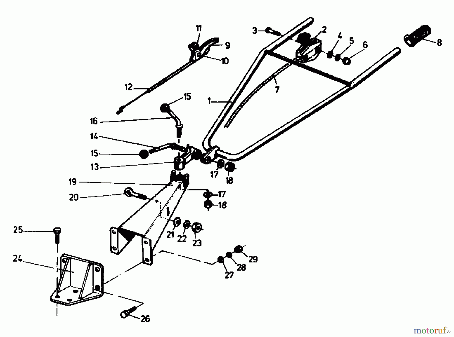  Gutbrod Tillers MB 65-35 07516.01  (1988) Handle