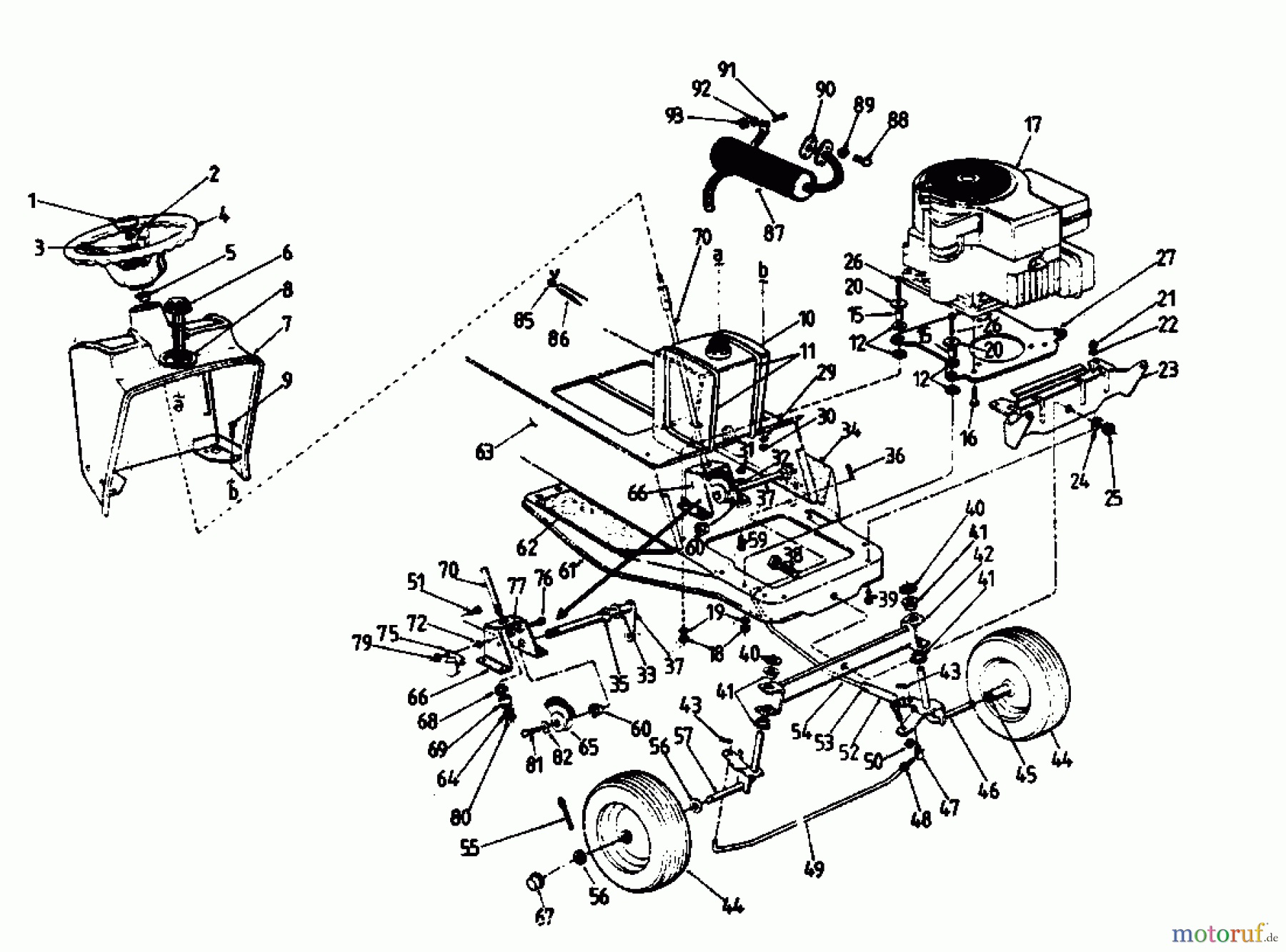  Gutbrod Lawn tractors 810 HEBS 02651.03  (1988) Front axle