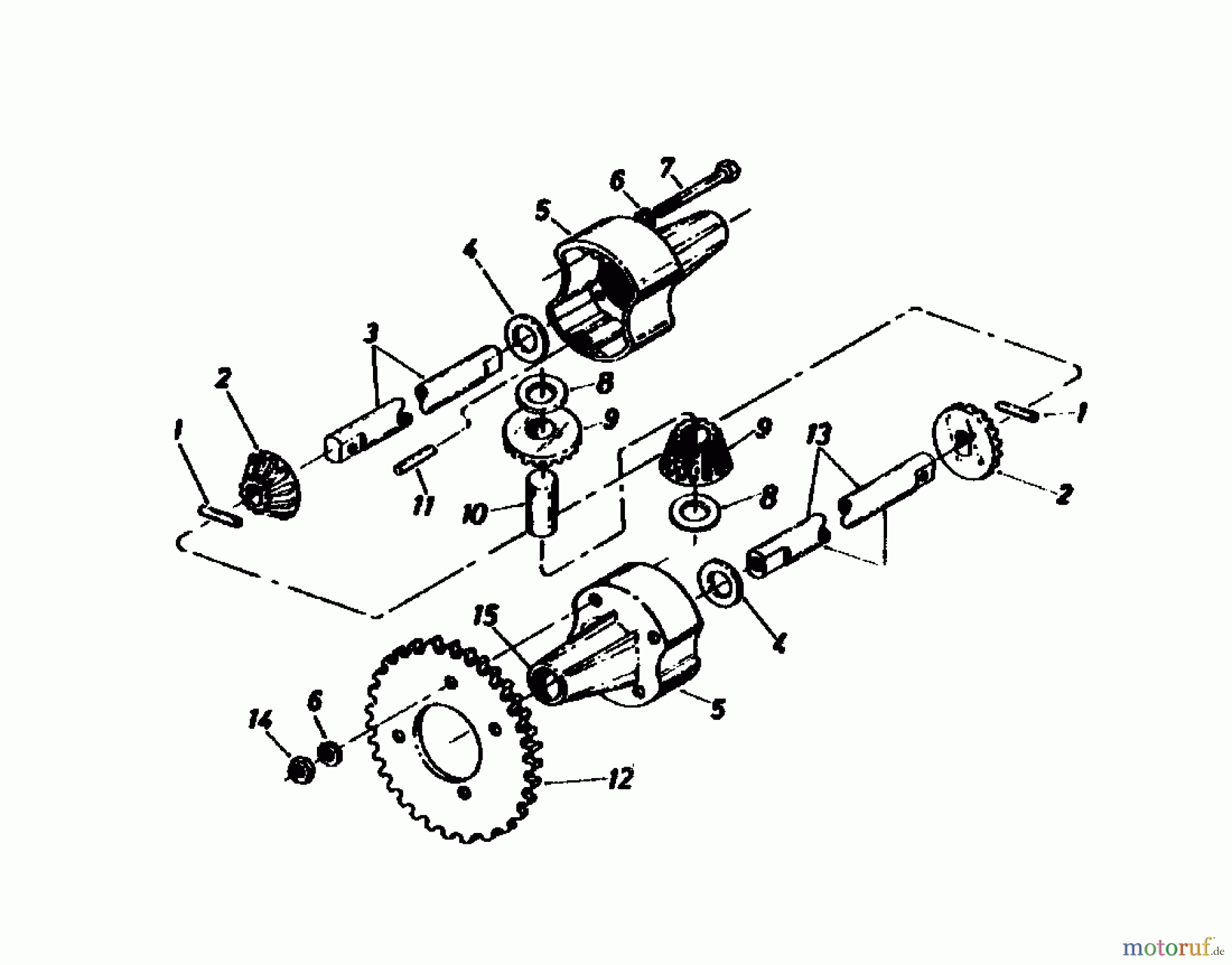  Gutbrod Lawn tractors 810 HEBS 02651.03  (1988) Differential