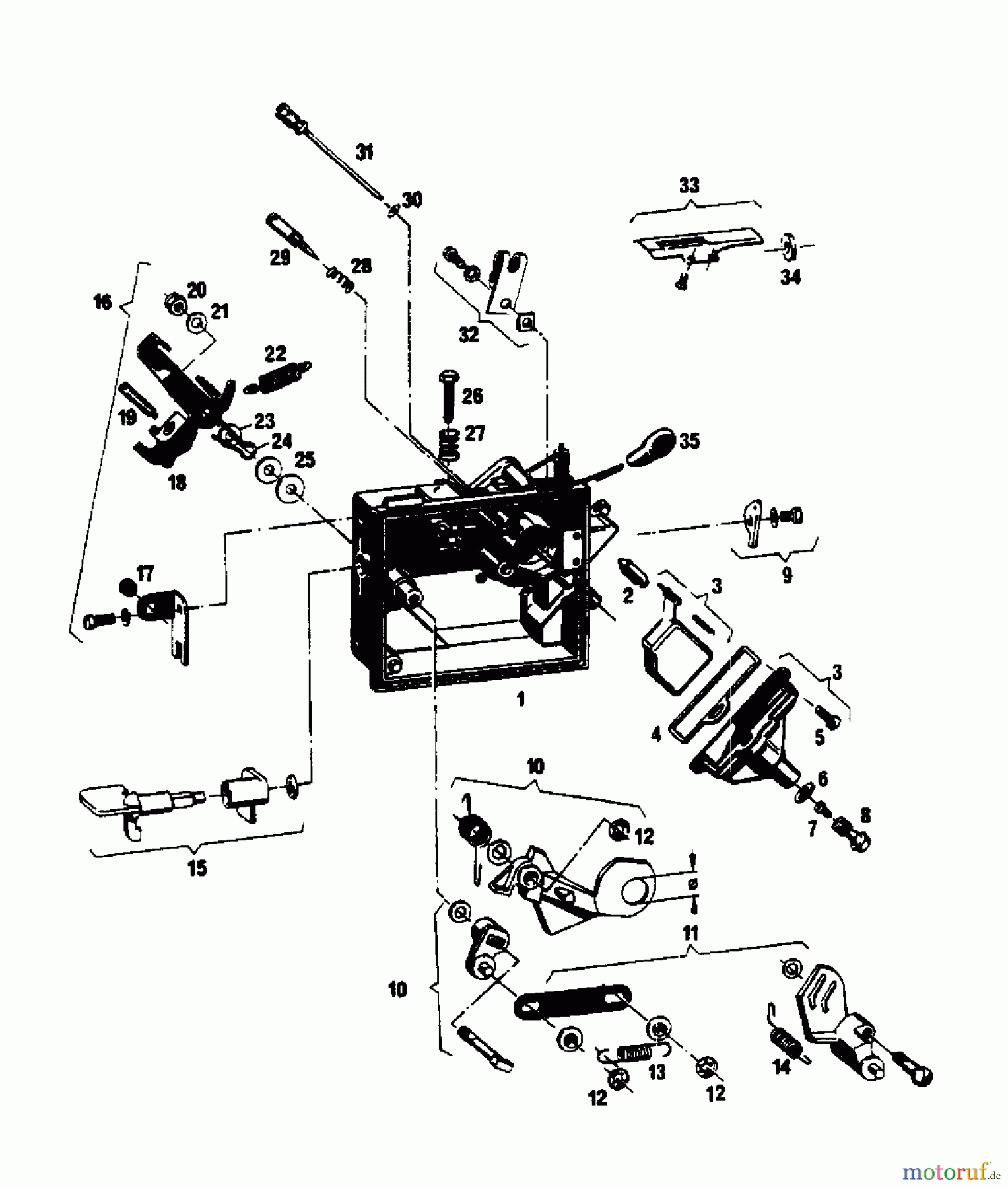  Gutbrod Petrol mower self propelled SB 51 R 02608.04  (1988) Carburetor