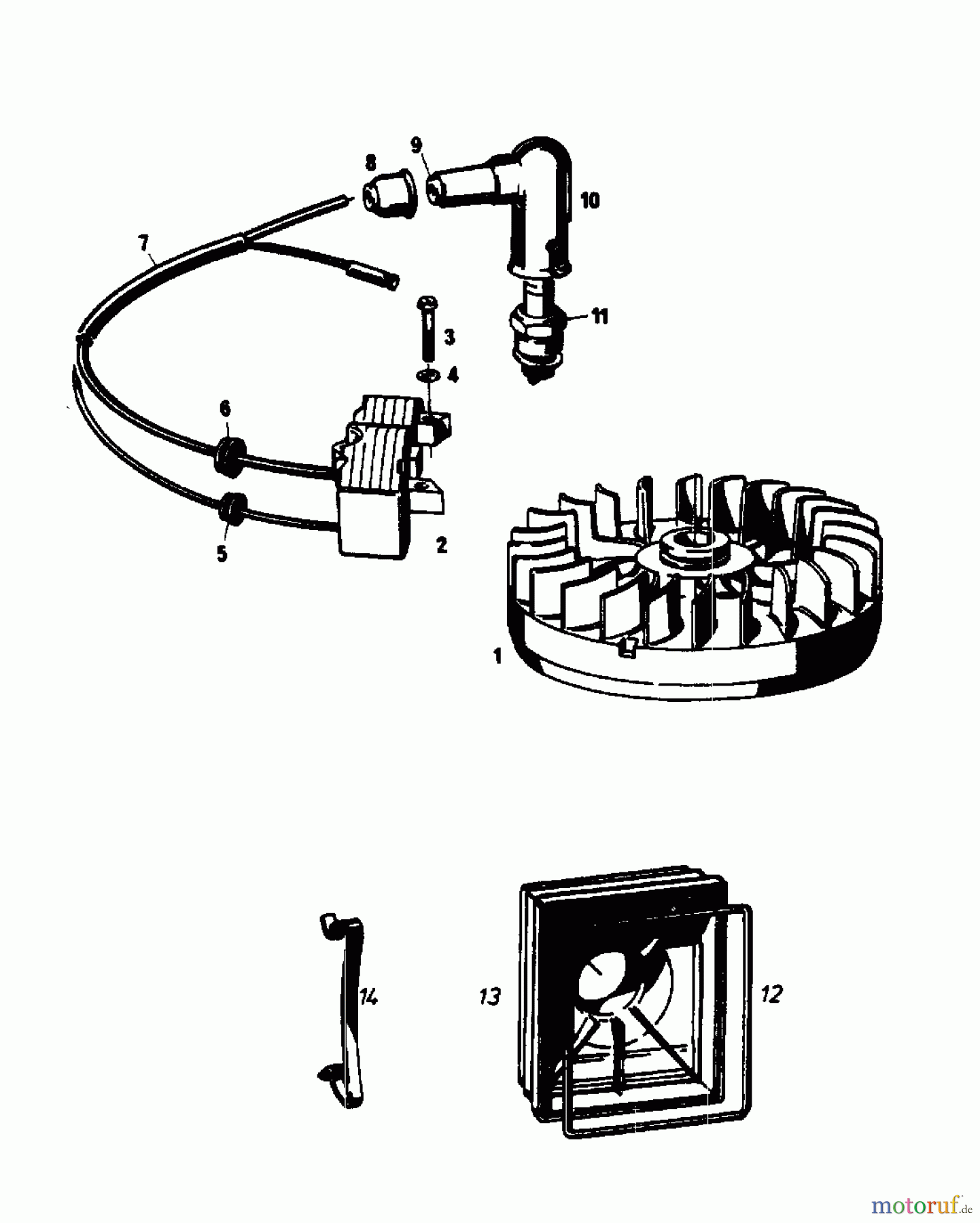  Gutbrod Petrol mower self propelled SB 51 R 02608.04  (1988) Flywheel