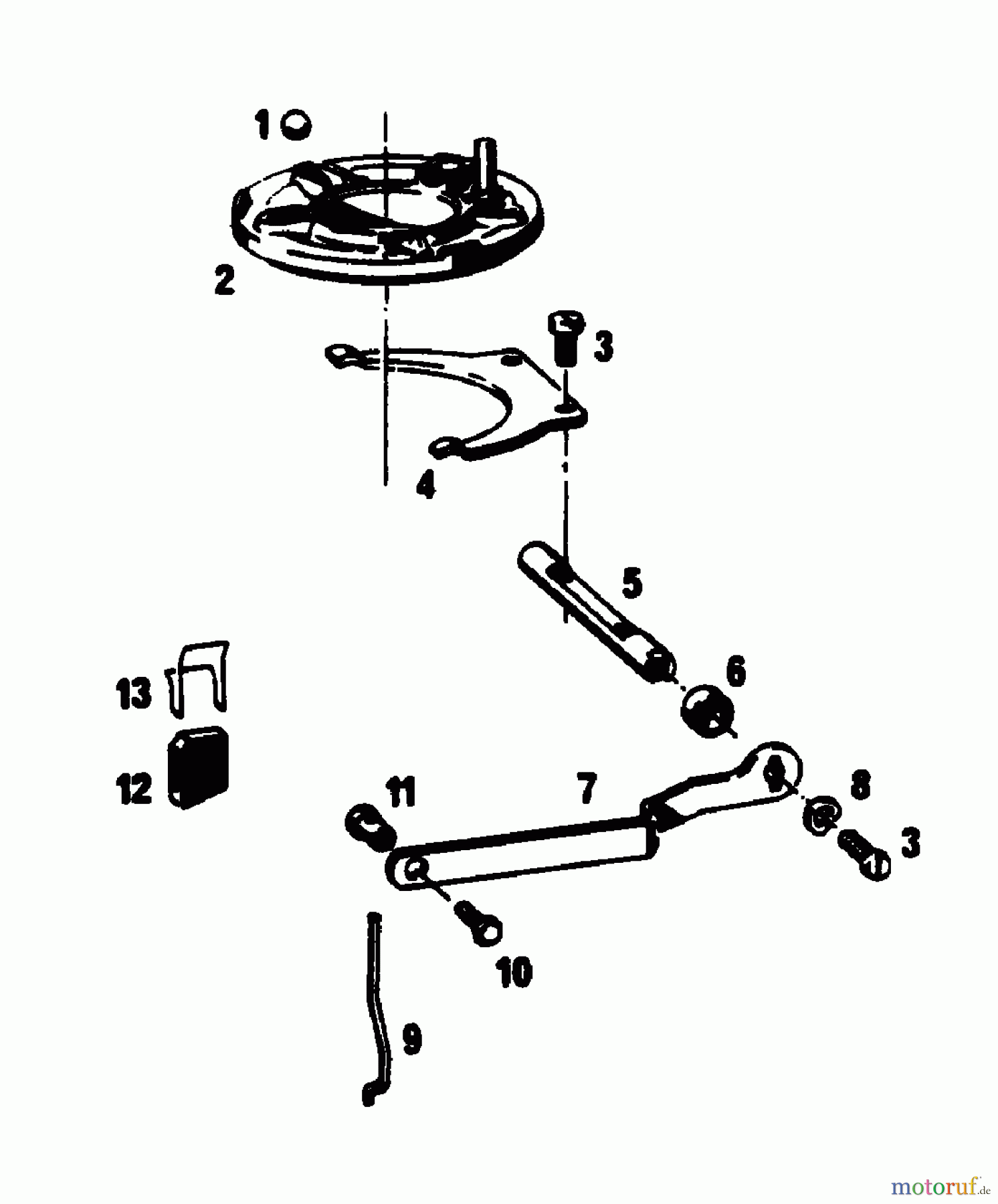  Gutbrod Petrol mower self propelled SB 51 R 02608.04  (1988) Governor