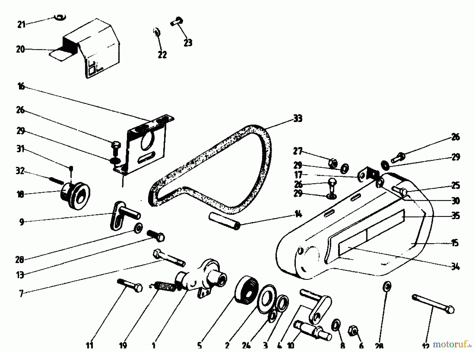  Golf Tillers 160 MS 4 07514.02  (1989) Drive system