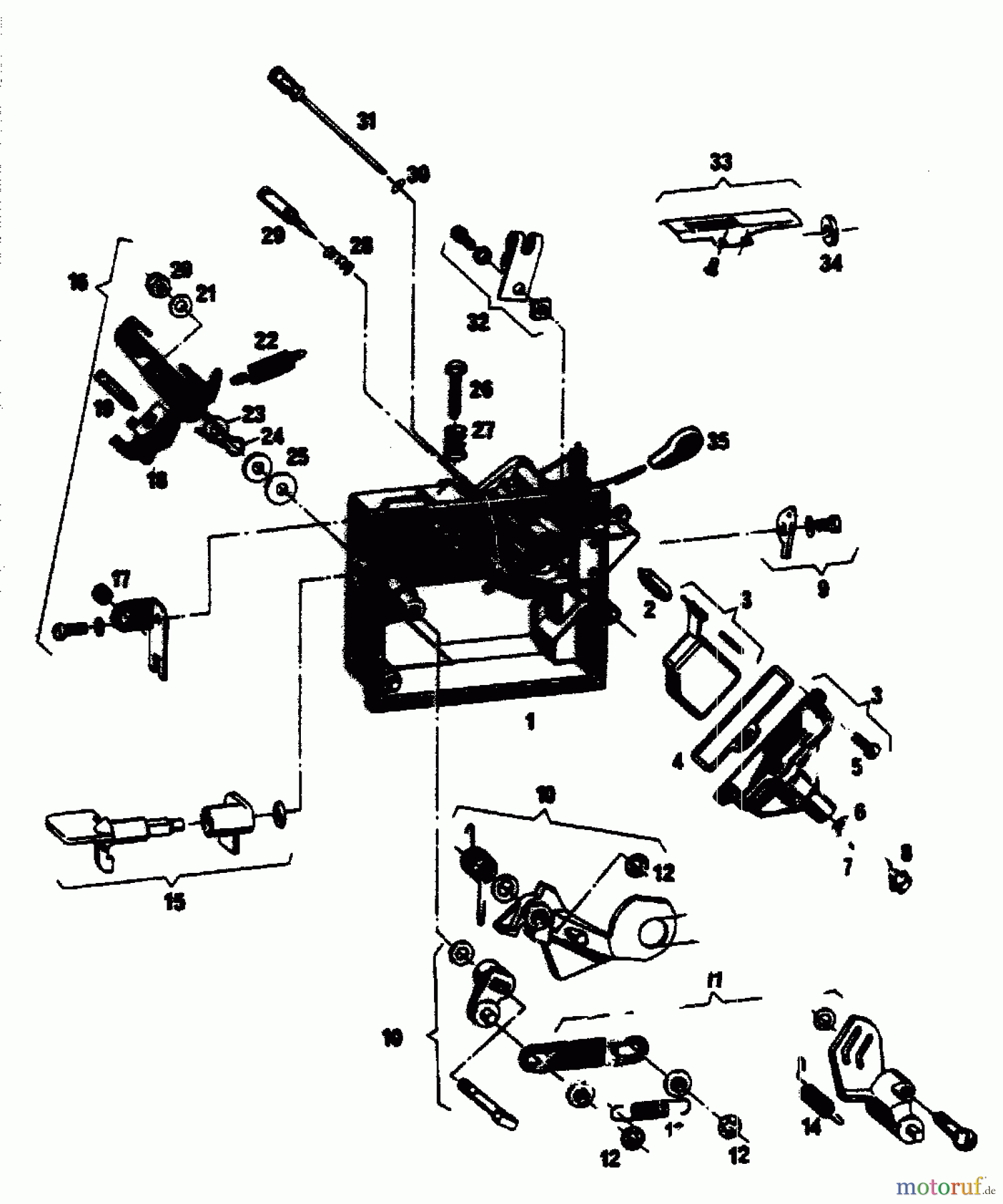  Gutbrod Petrol mower self propelled SB 51 R 02608.04  (1989) Carburetor