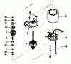 Gutbrod HB 47 R 02847.08 (1989) Listas de piezas de repuesto y dibujos Electric starter