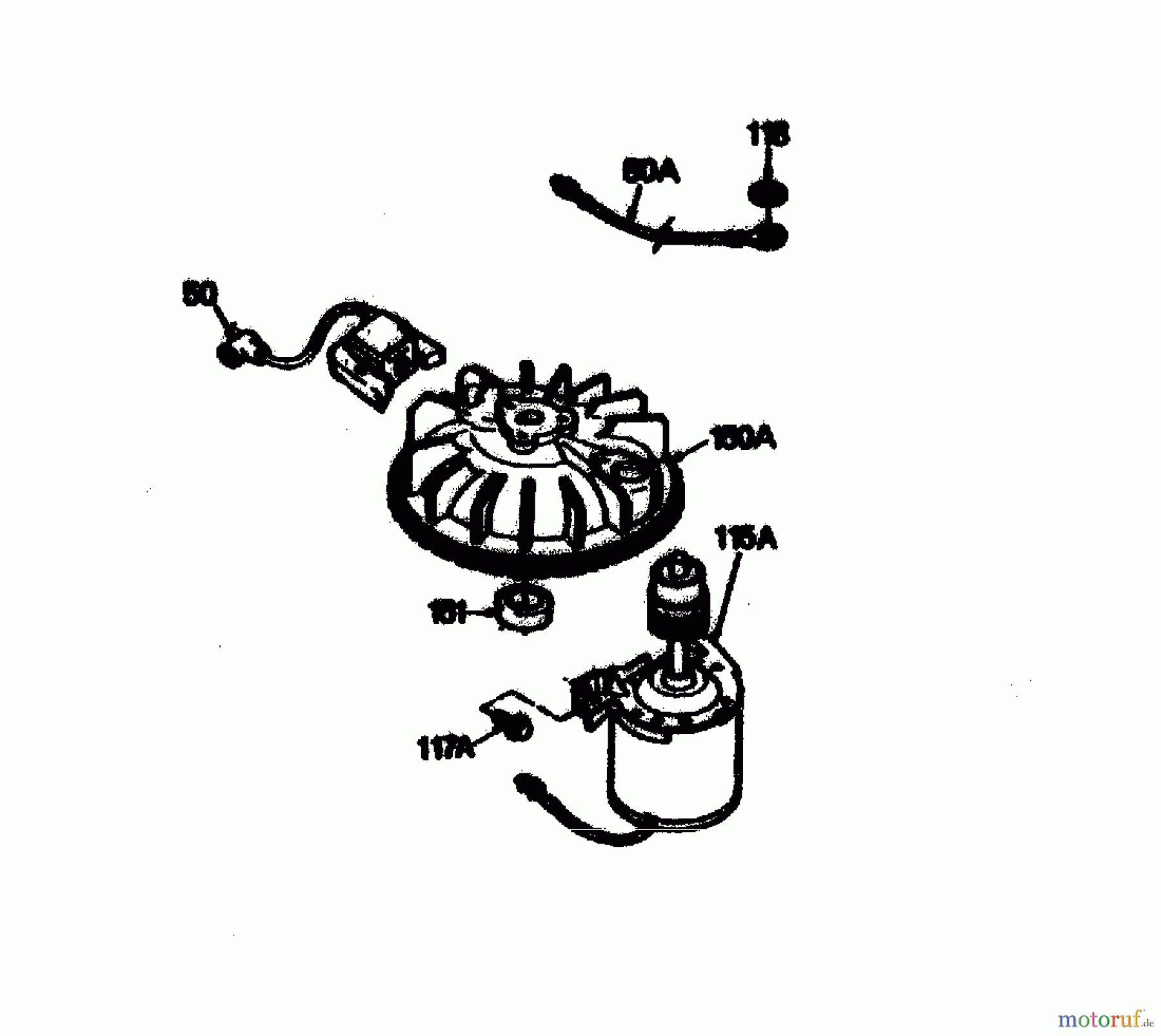  Gutbrod Petrol mower self propelled HB 56 REL 02849.02  (1989) Flywheel