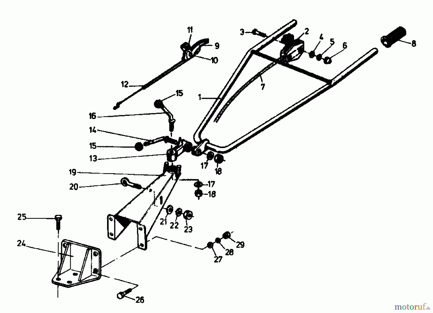  Gutbrod Tillers MB 65-35 07516.01  (1989) Handle