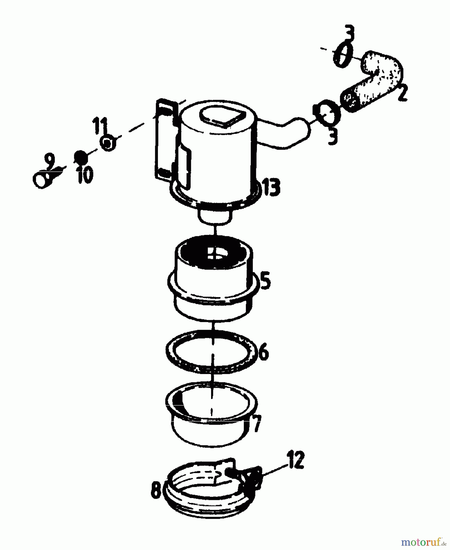  Gutbrod Cutter bar mower BM 100-2/G 07507.01  (1989) Air cleaner