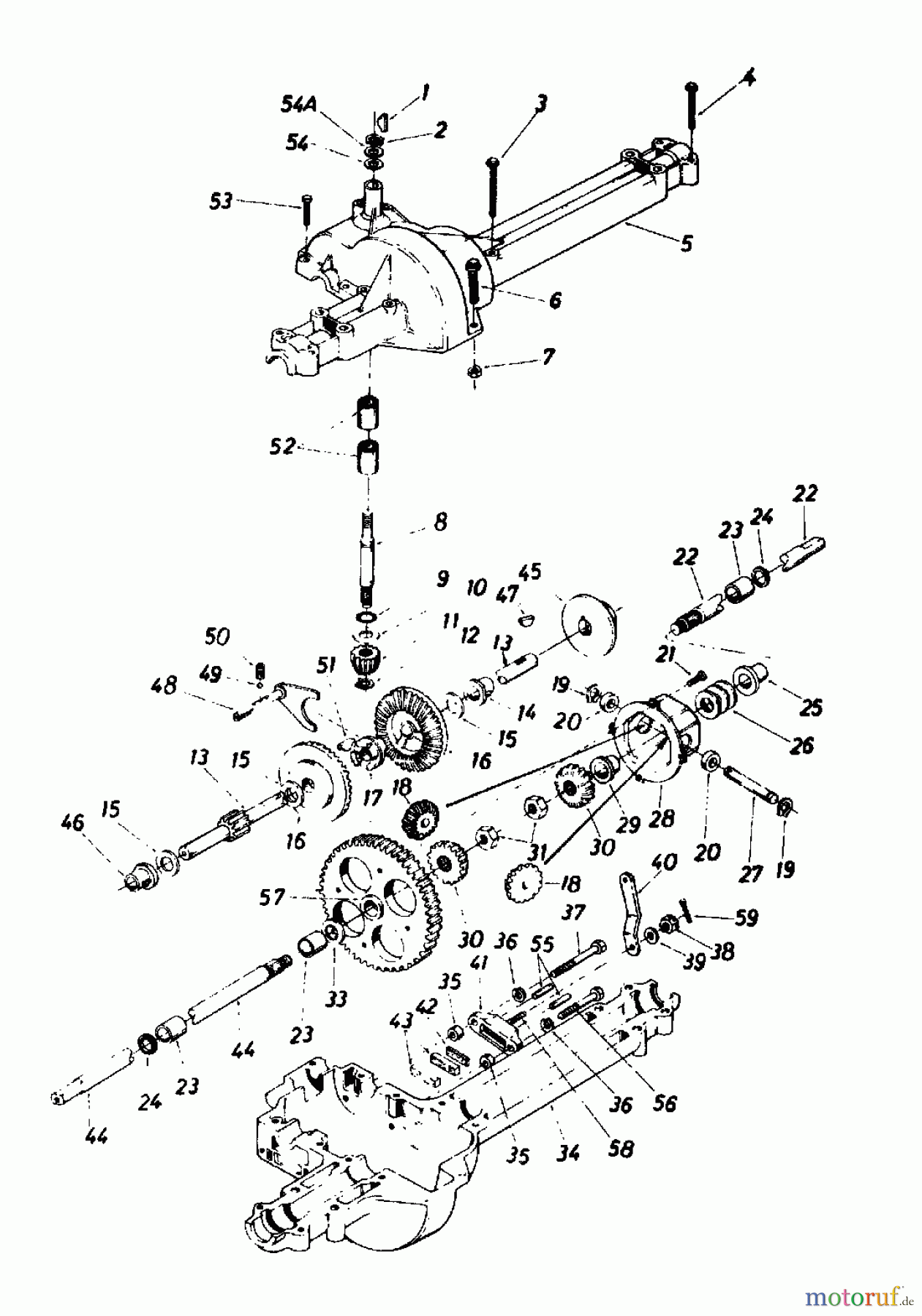  Columbia Lawn tractors 111/960 N 130-637F  (1990) Gearbox