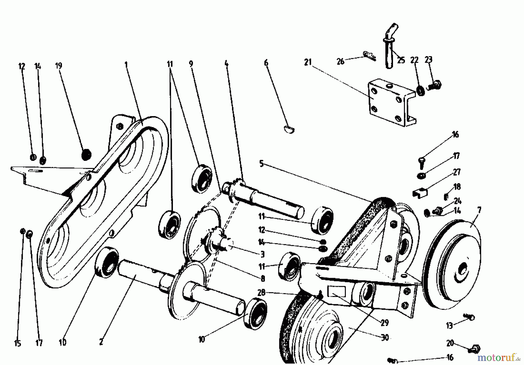  Golf Tillers 160 MS 4 07514.02  (1990) Chain case