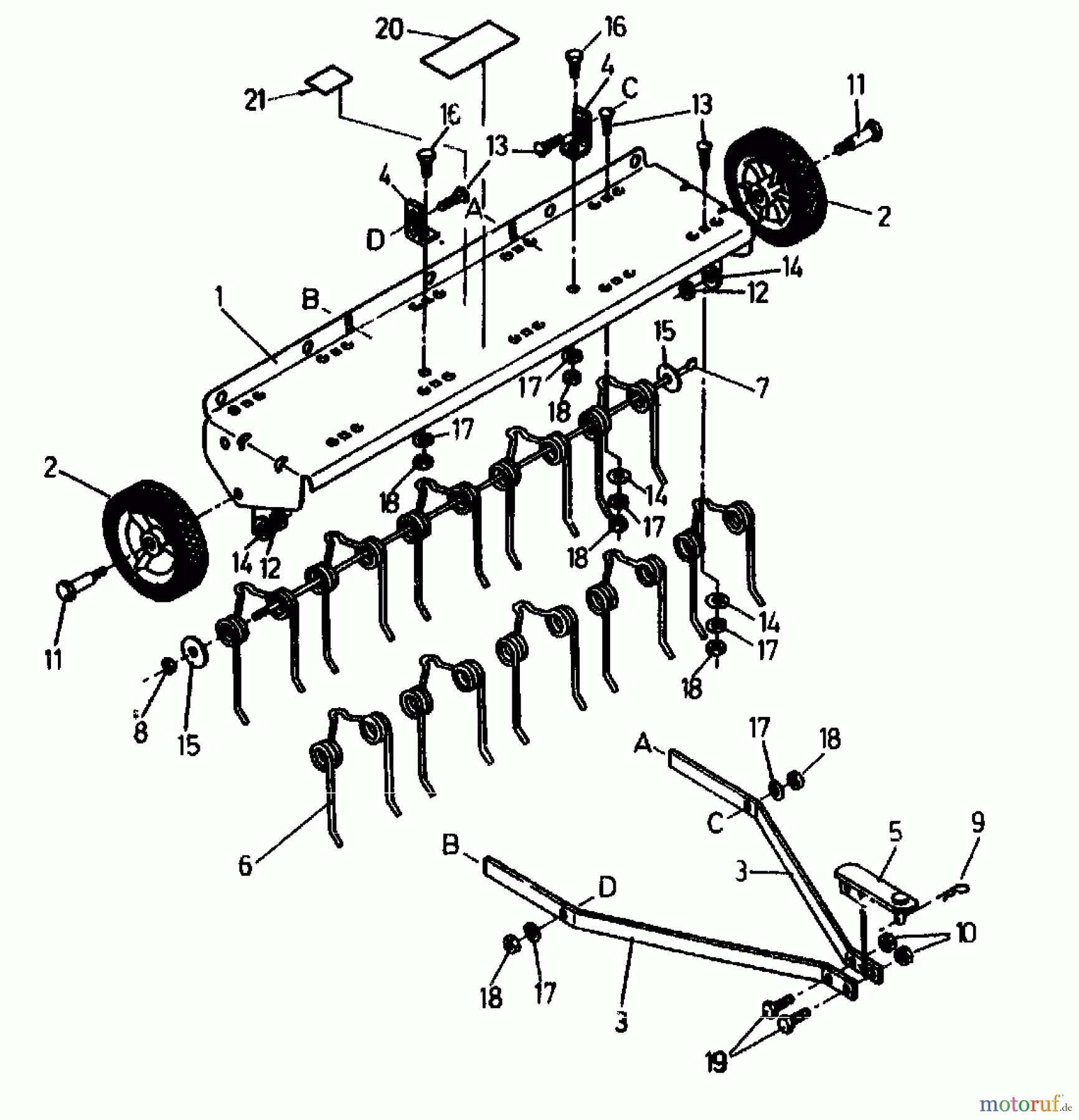  MTD Accessories Accessories garden and lawn tractors Groomer RSK 100 04012.05  (1990) Basic machine