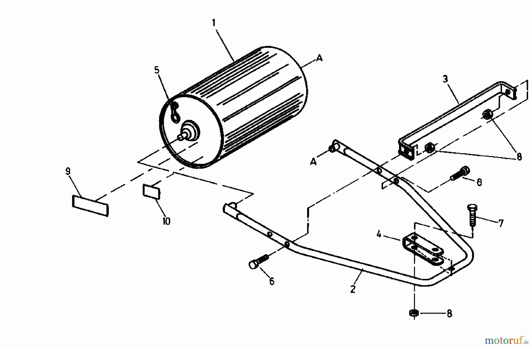  MTD Accessories Accessories garden and lawn tractors Roller RW 65 04012.06  (1990) Basic machine