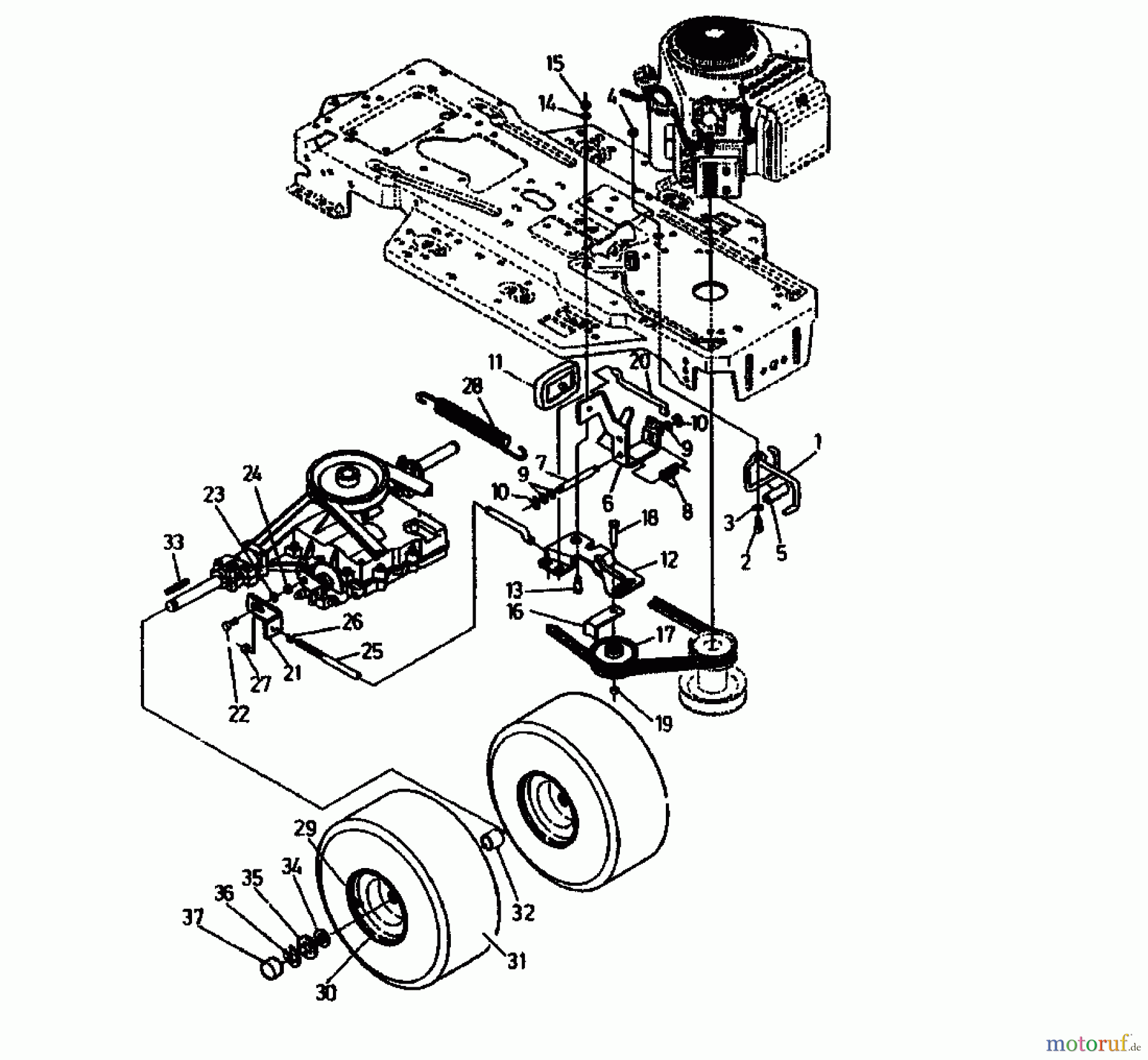  Gutbrod Lawn tractors RSB 100-12 04015.02  (1991) Rear wheels