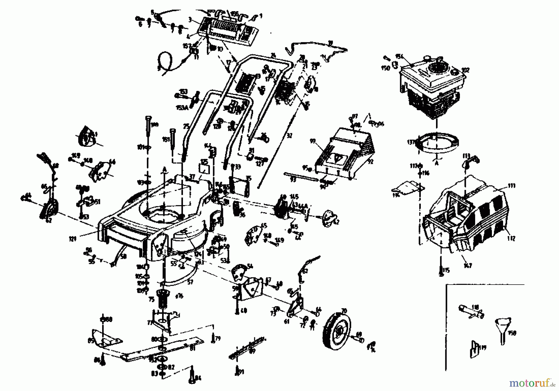  Gutbrod Petrol mower self propelled HB 47 R-4 BS 04001.01  (1991) Basic machine