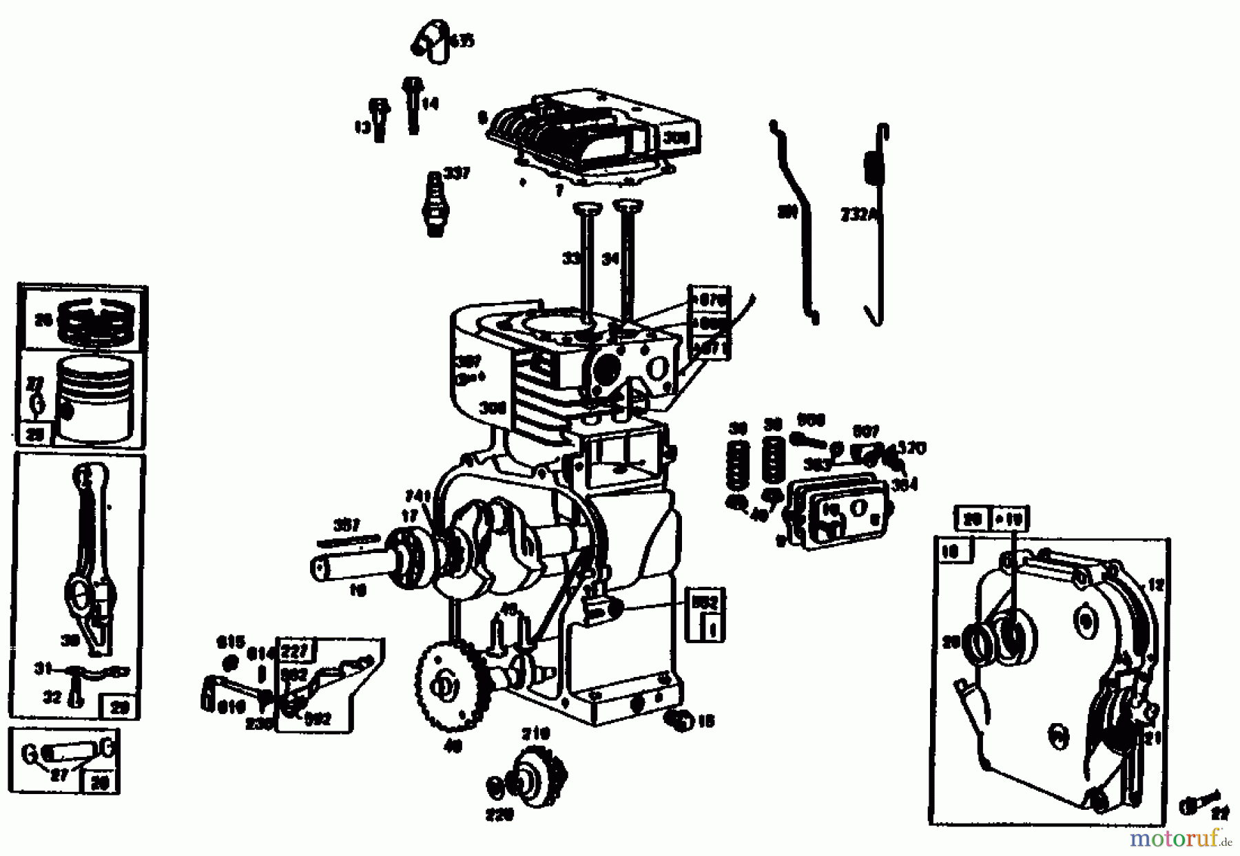  Gutbrod Tillers MB 60-52 07514.03  (1991) Crankcase, Cylinder