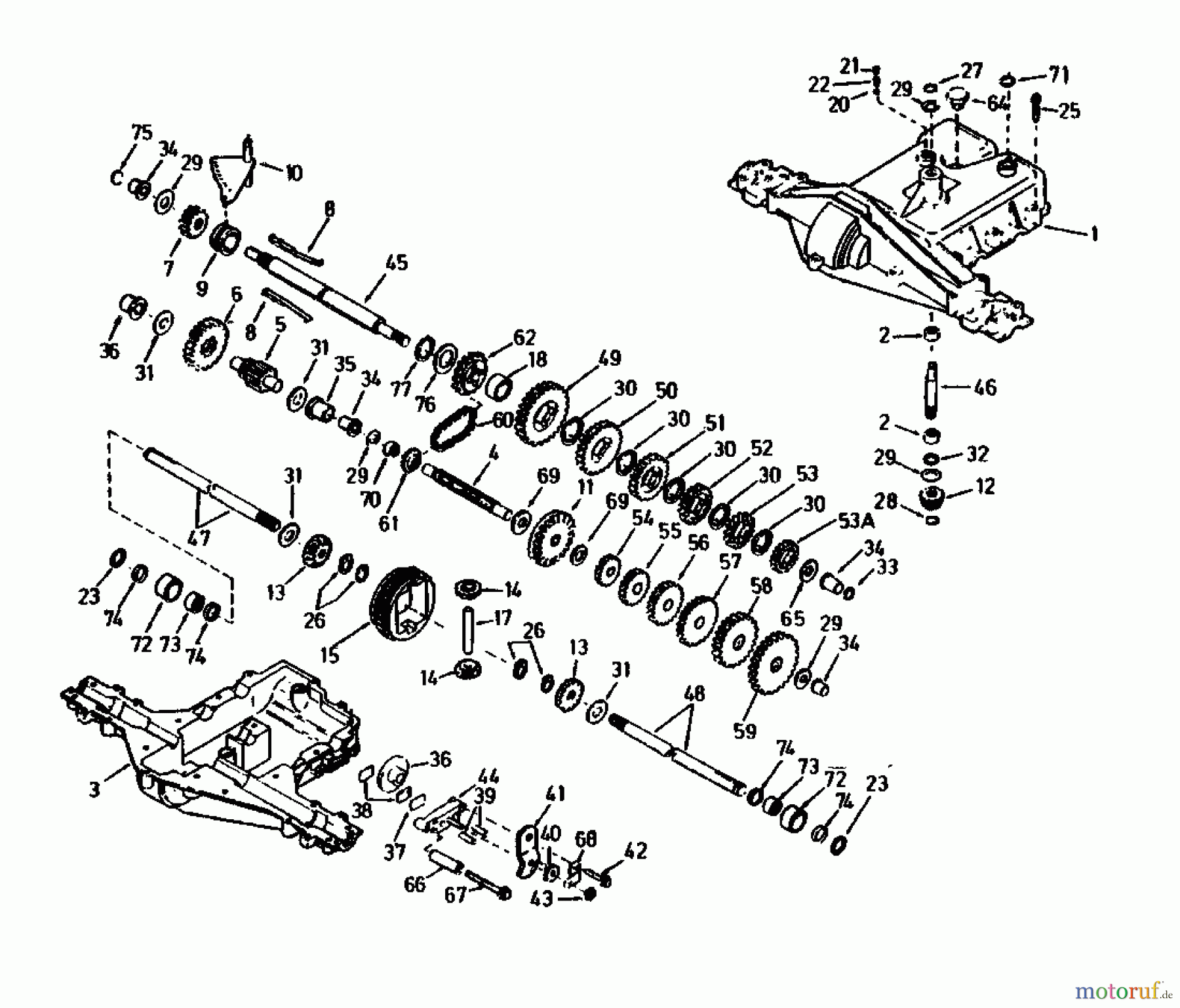  Gutbrod Lawn tractors RSB 100-12 04015.02  (1991) Gearbox