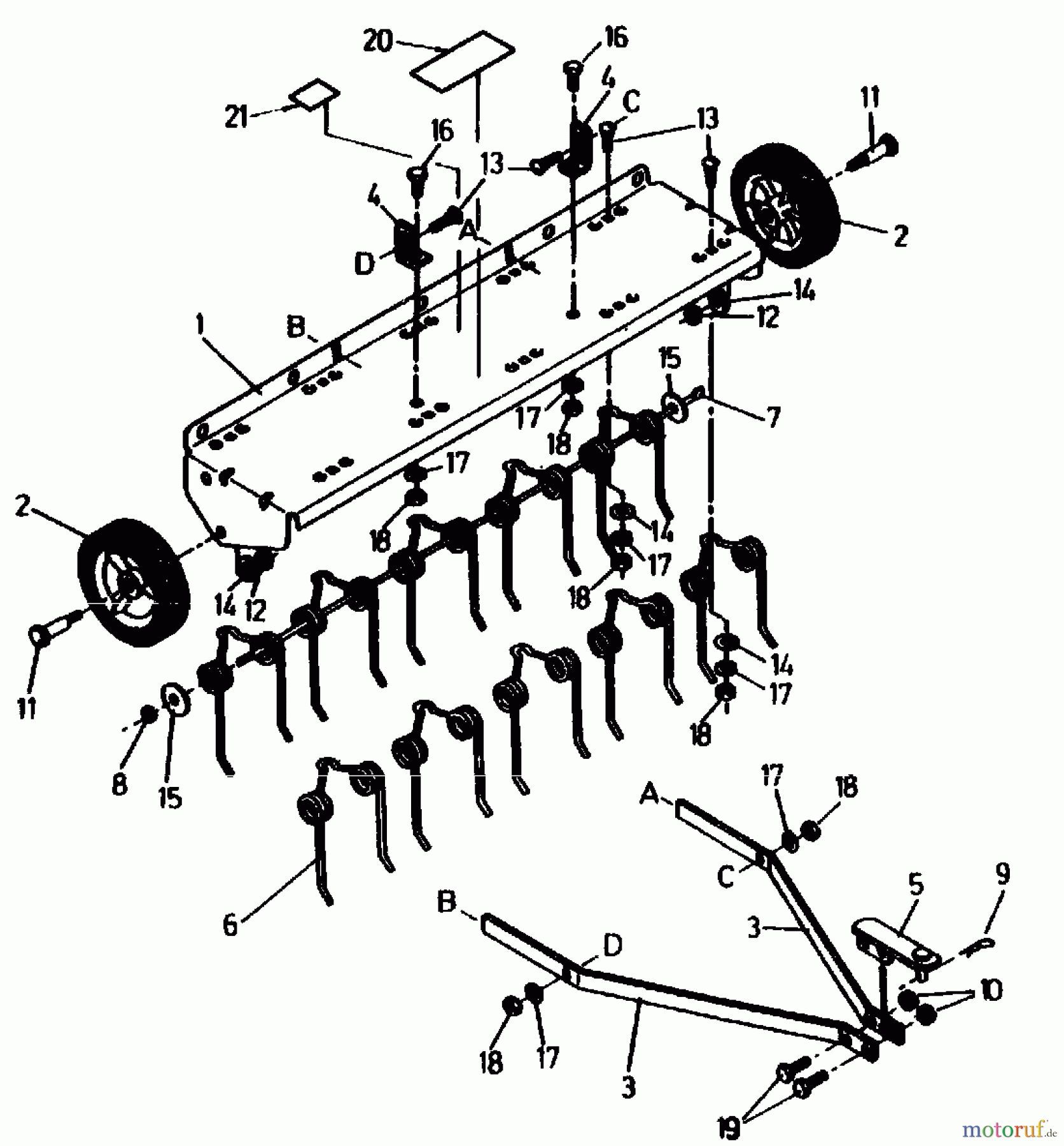  MTD Accessories Accessories garden and lawn tractors Groomer RSK 100 04012.05  (1991) Basic machine