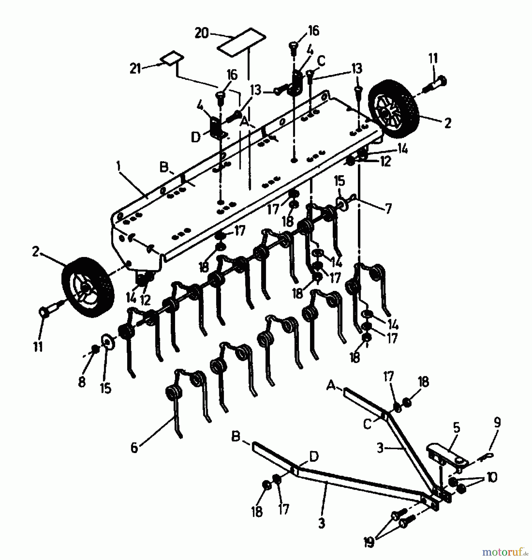  MTD Accessories Accessories garden and lawn tractors Groomer RSK 100 04012.05  (1992) Basic machine