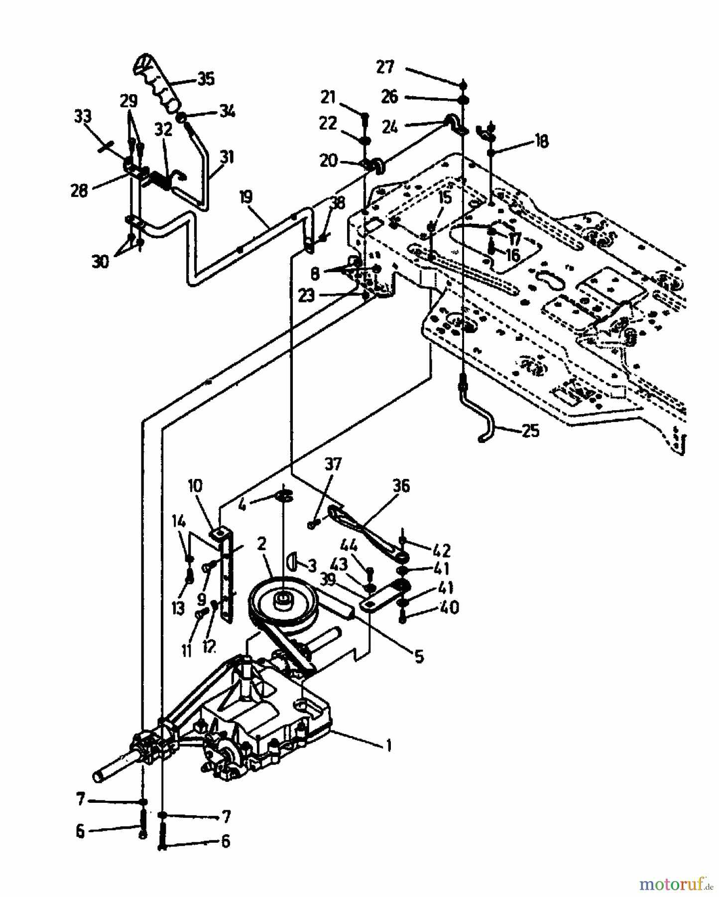  Gutbrod Lawn tractors RSB 100-12 04015.02  (1992) Gearbox