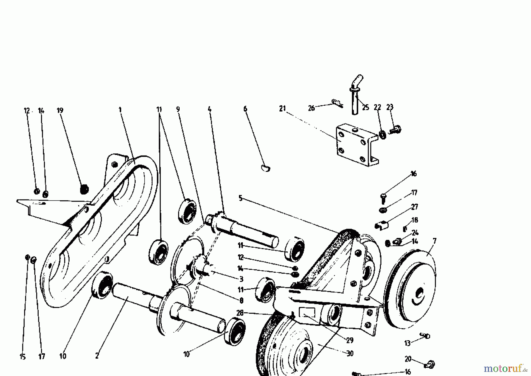  Golf Tillers 160 MS 4 07514.02  (1993) Chain case