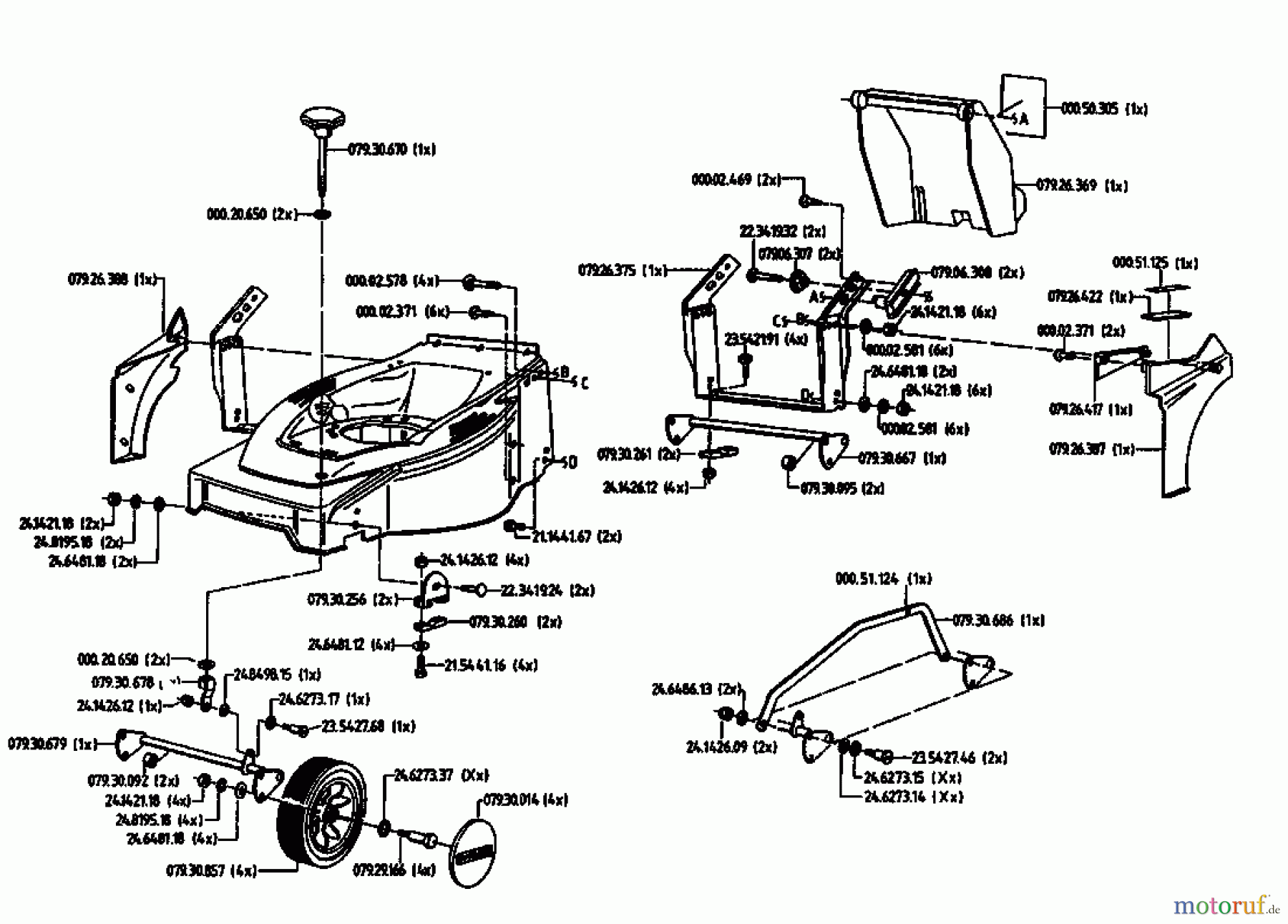 Gutbrod Electric mower HE 48 L 02817.01  (1993) Basic machine