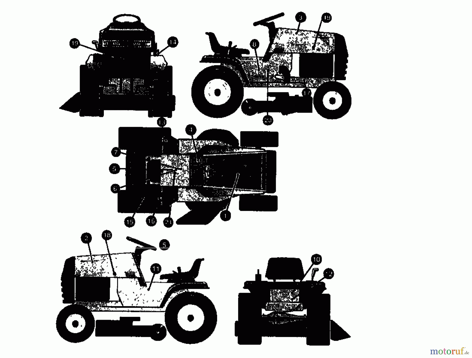  Gutbrod Lawn tractors RSB 80-10 04015.09  (1993) Decal