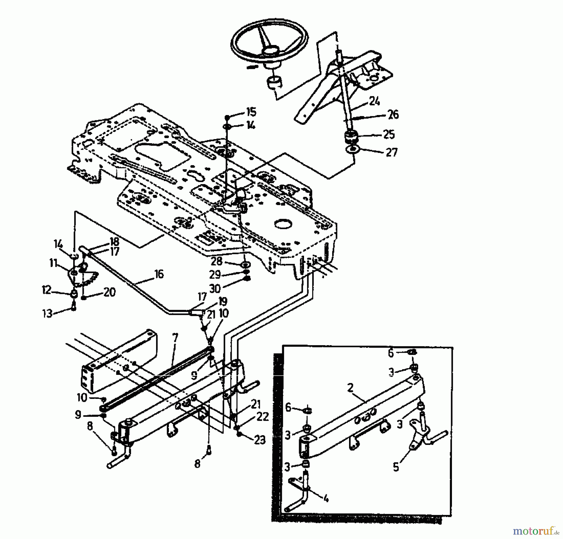  Gutbrod Lawn tractors RSB 100-12 04015.02  (1993) Front axle