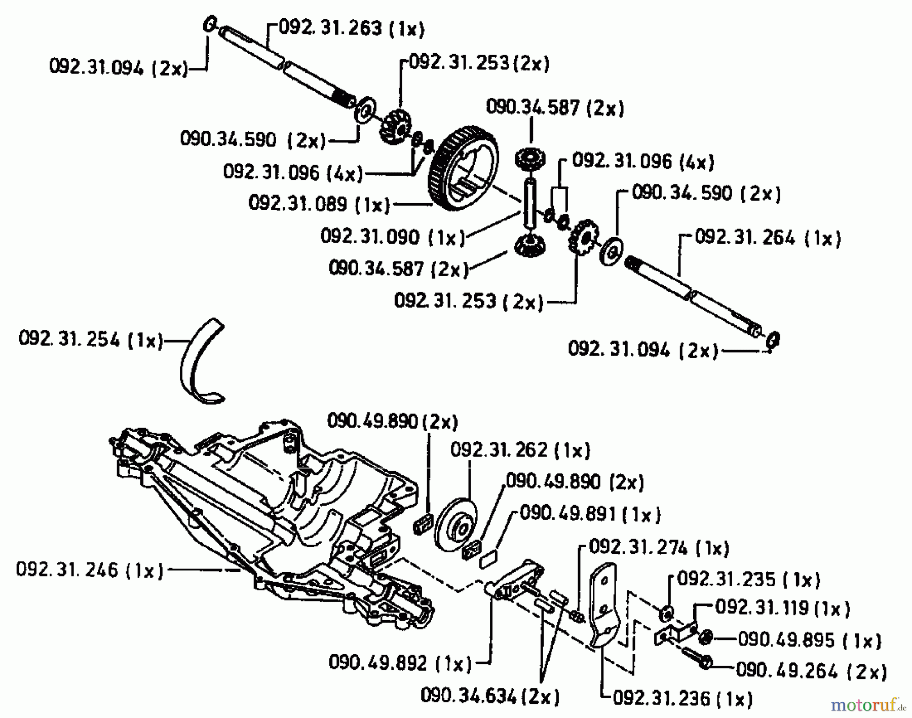  Gutbrod Lawn tractors RSB 80-12 00097.07  (1994) Gearbox