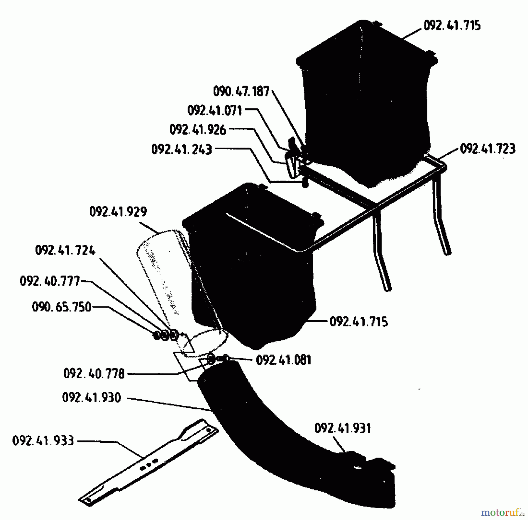  Gutbrod Lawn tractors RSB 80-10 04015.09  (1994) Grass box