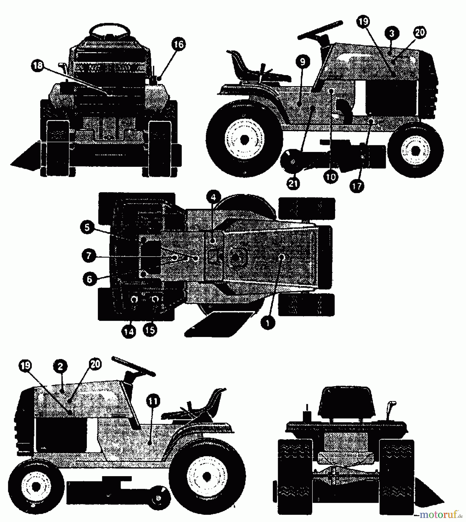  Gutbrod Lawn tractors RSB 80-12 00097.07  (1994) Decal