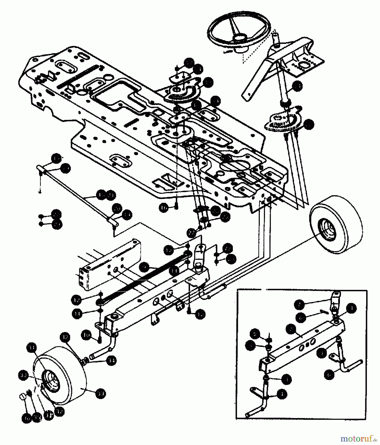  Gutbrod Lawn tractors RSB 80-10 04015.09  (1994) Front axle