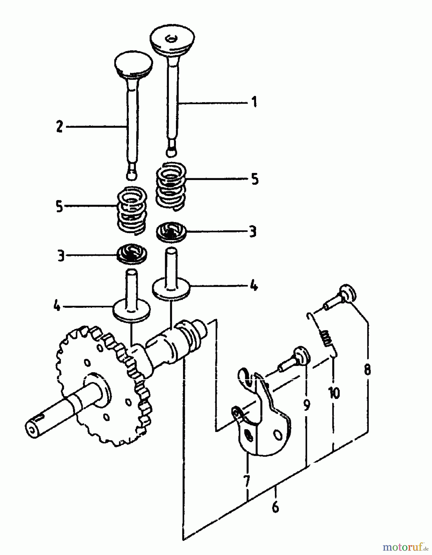  Gutbrod Cutter bar mower BM 107 07517.03  (1994) Camshaft, Valves