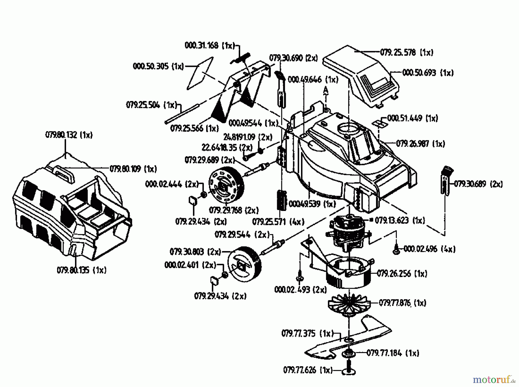  Golf Electric mower 240 HE 02822.02  (1994) Basic machine