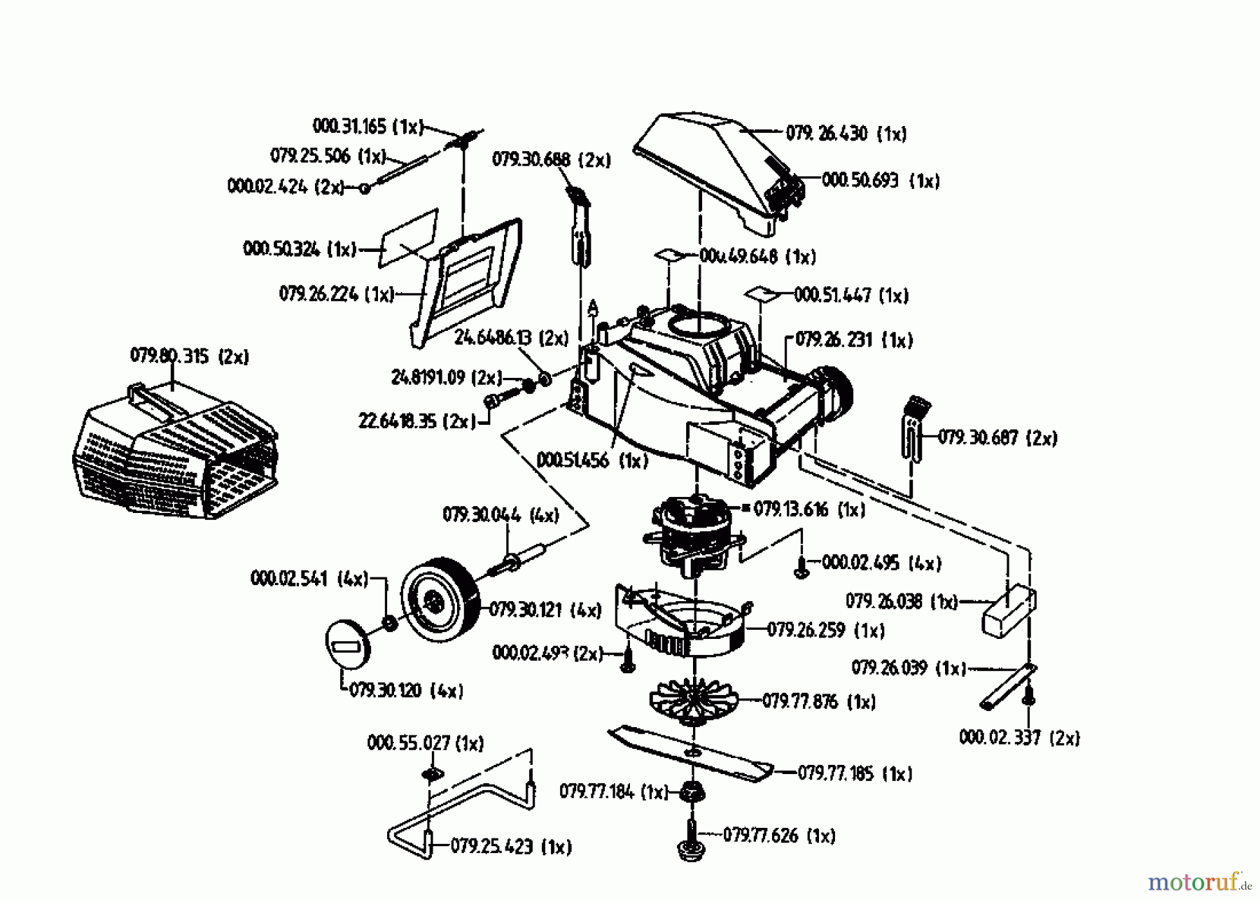  Golf Electric mower 232 HE 02823.01  (1994) Basic machine