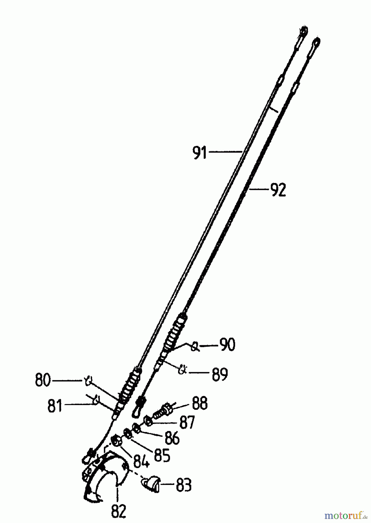  Gutbrod Tillers MK 90-50 07520.02  (1995) Control cables
