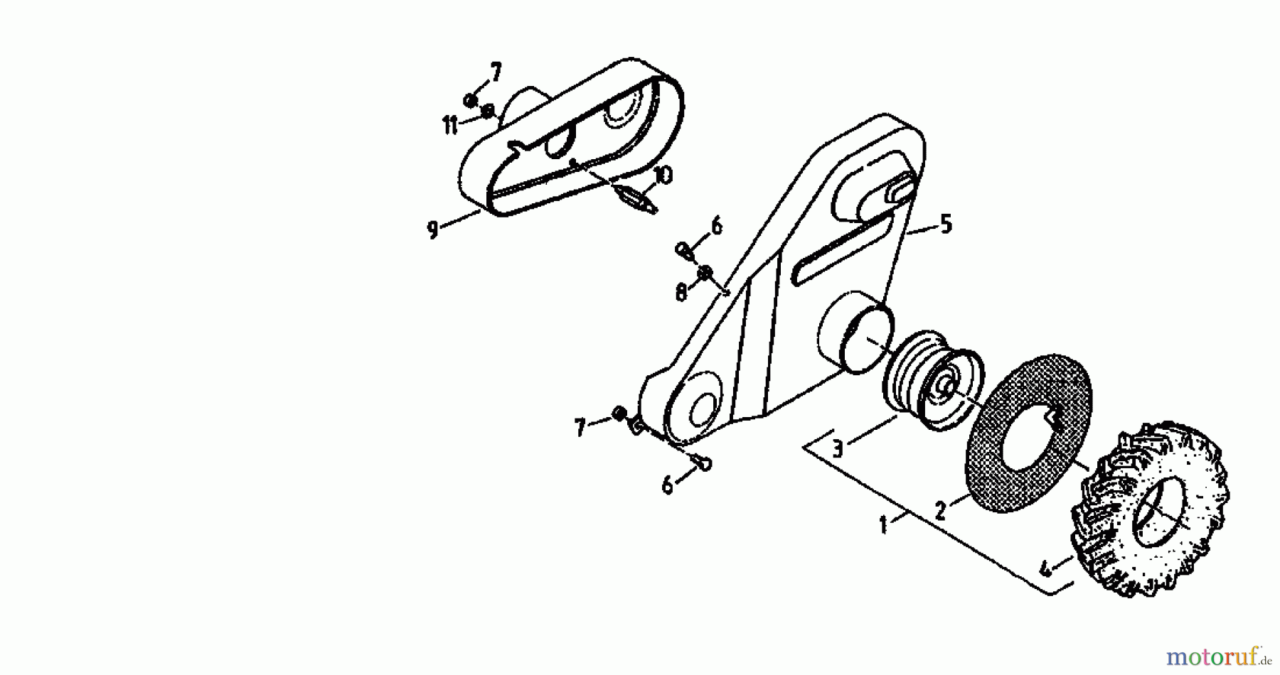  Gutbrod Cutter bar mower BM 91 07517.04  (1995) Wheels