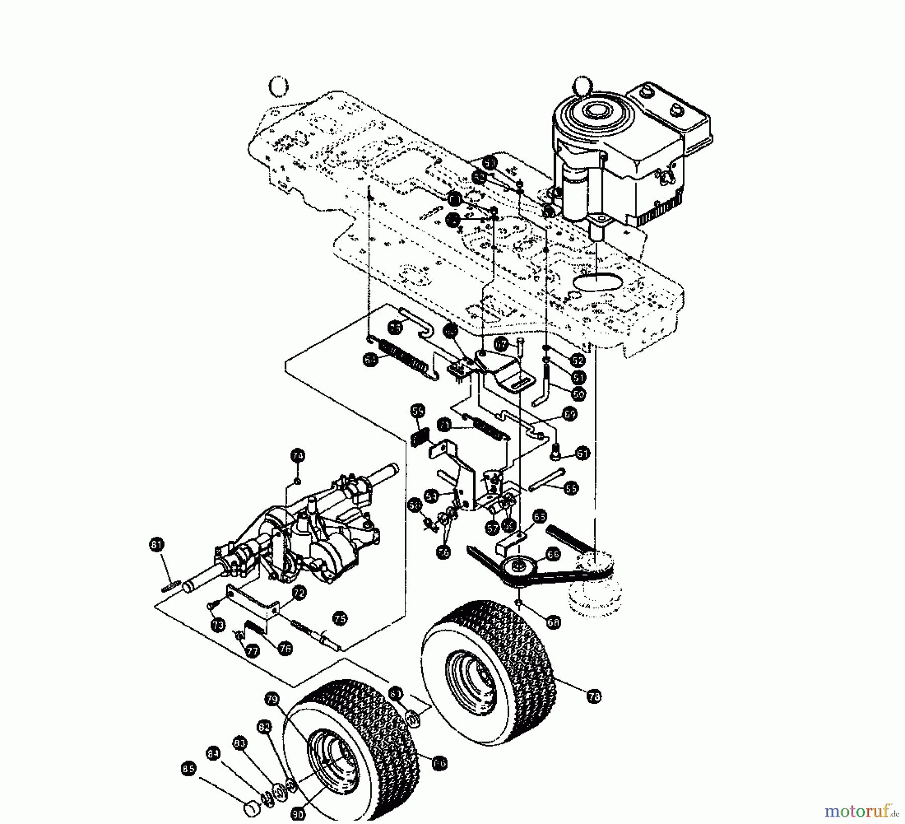  Gutbrod Lawn tractors RSB 80-12 00097.07  (1995) Drive system, Wheels