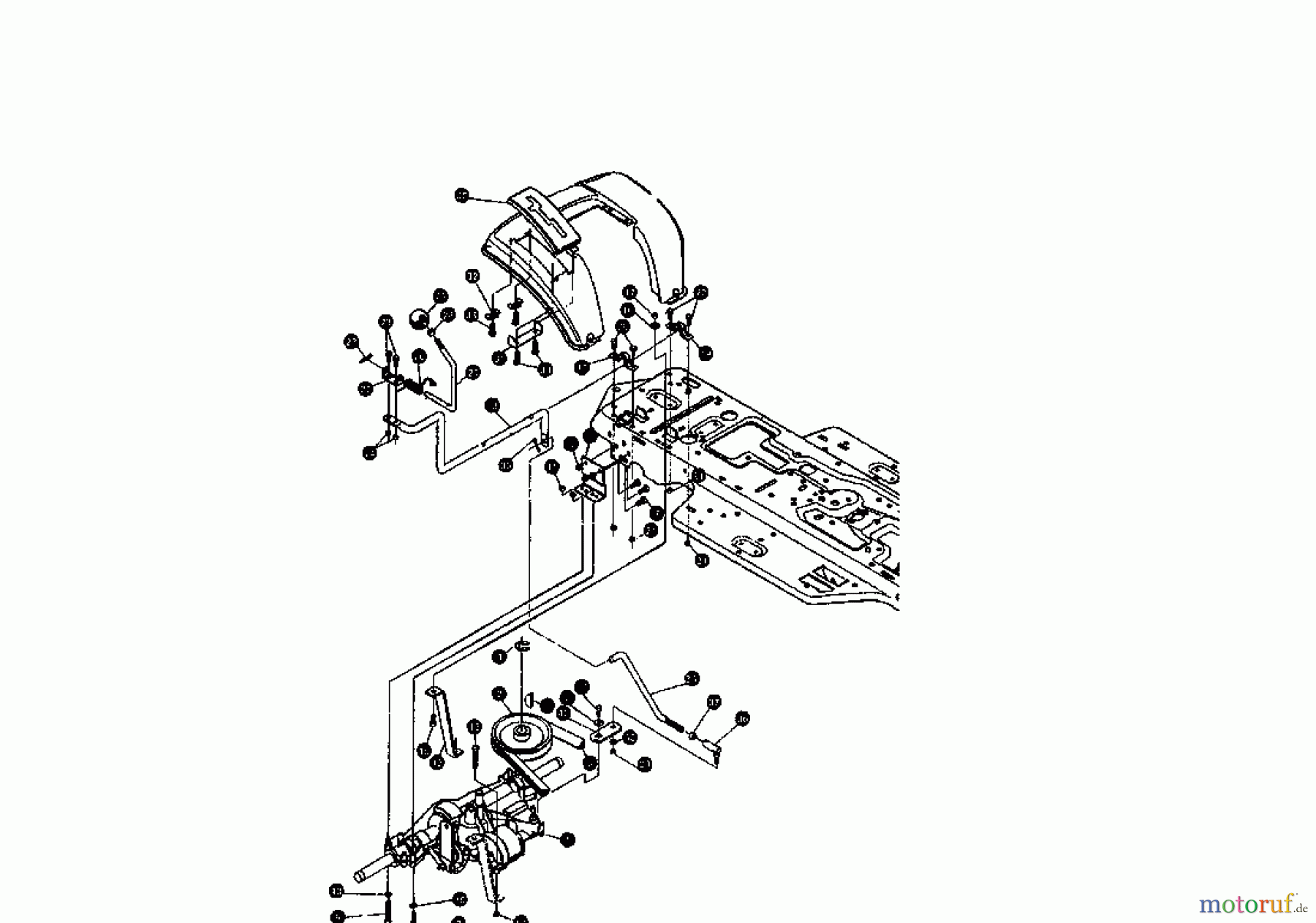  Gutbrod Lawn tractors RSB 80-12 00097.07  (1995) Gearbox