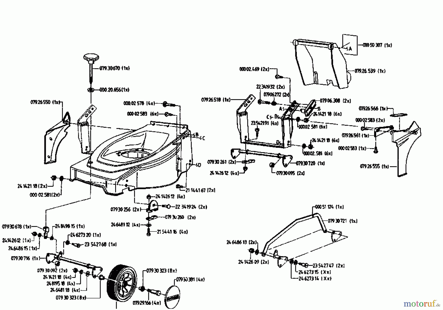  Gutbrod Petrol mower HB 42 L 04028.02  (1995) Basic machine