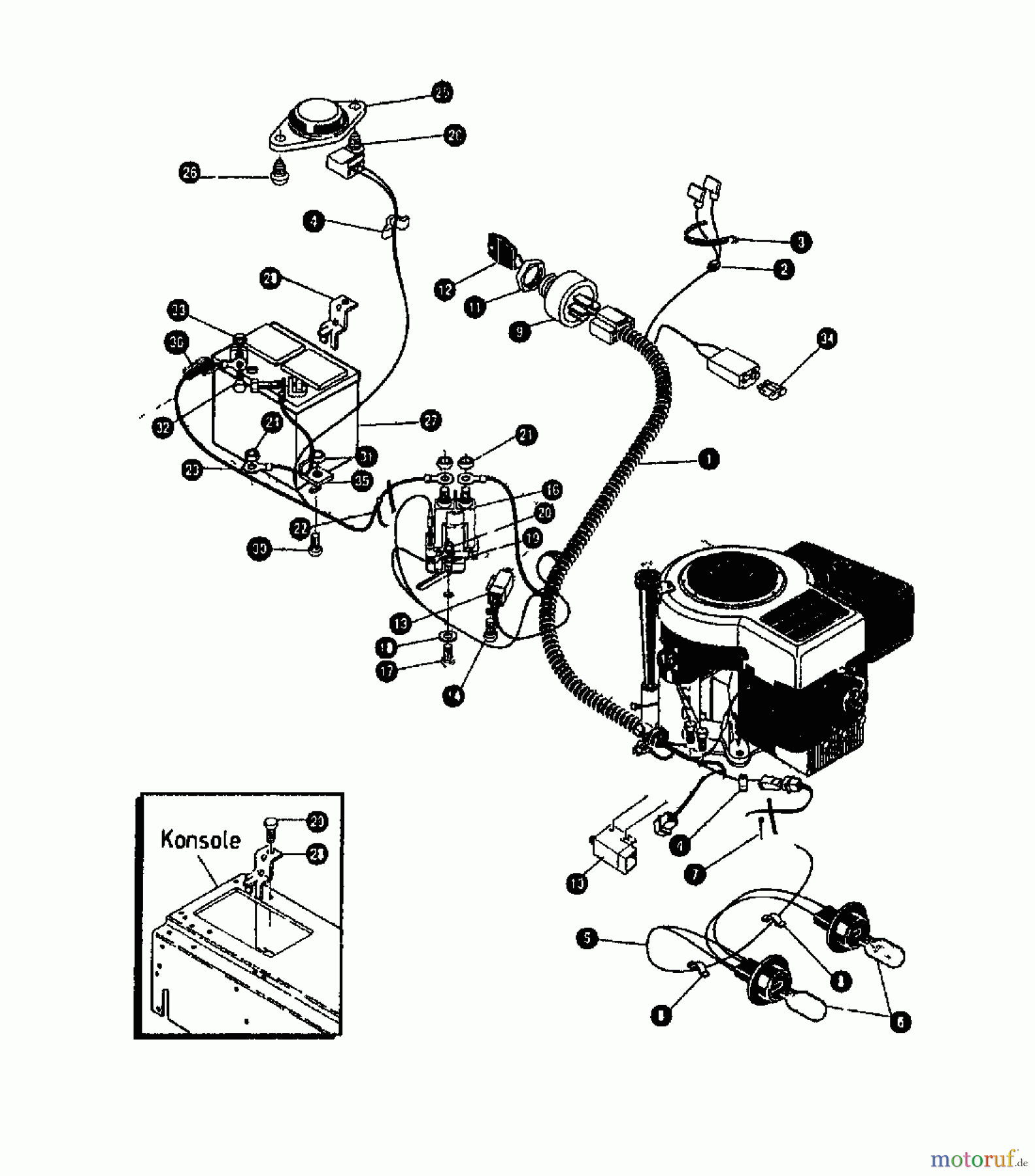  Gutbrod Lawn tractors RSB 80-12 00097.07  (1995) Electric parts