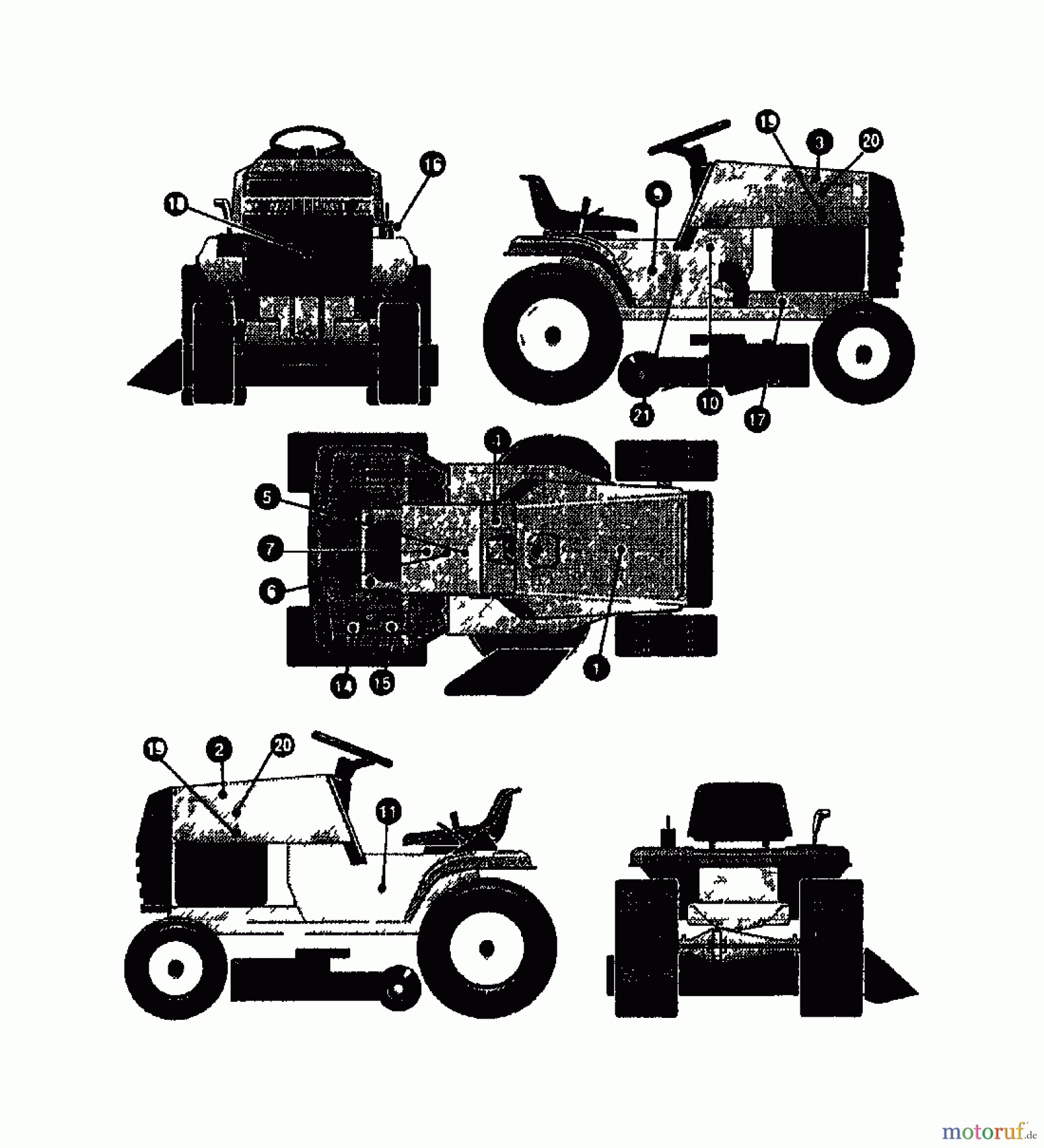  Gutbrod Lawn tractors RSB 80-12 00097.07  (1995) Decal