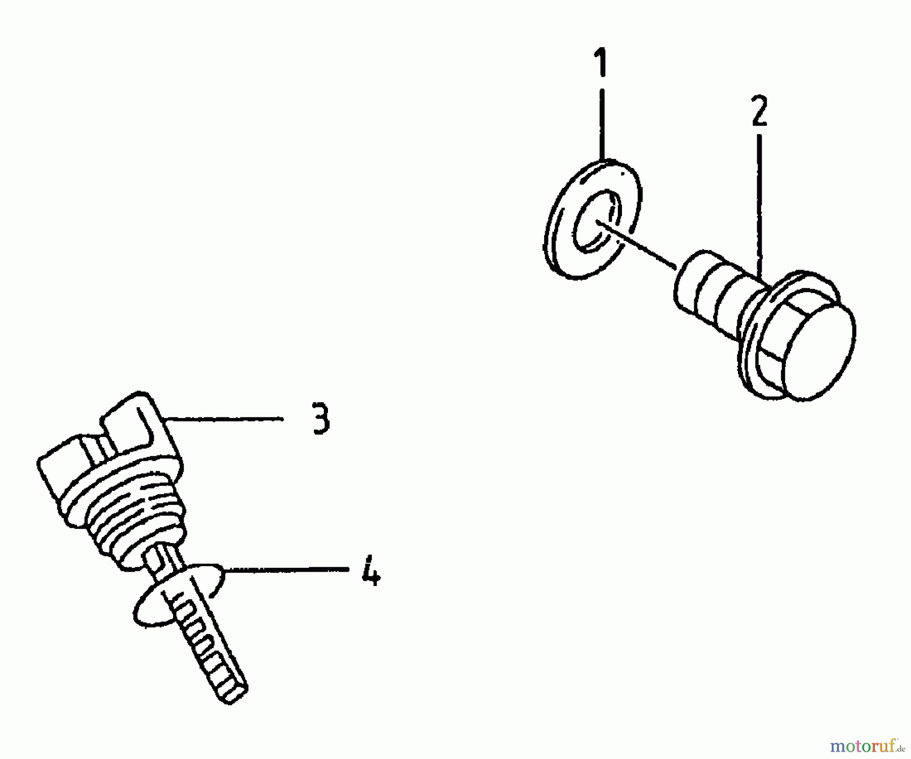  Gutbrod Cutter bar mower BM 107 07517.05  (1996) Oil drain plug