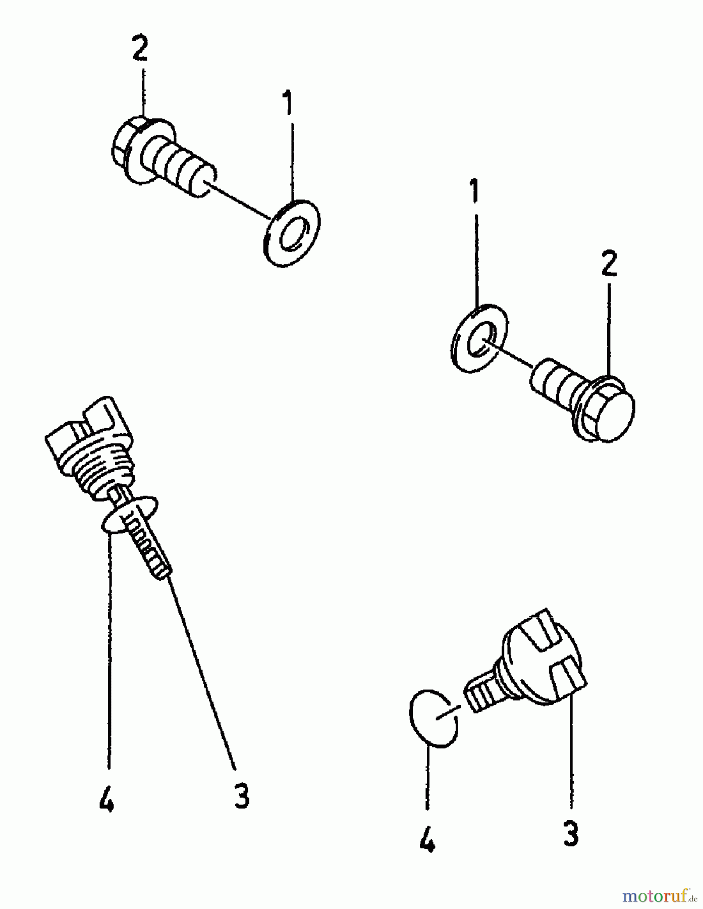  Gutbrod Cutter bar mower BM 91 07517.04  (1996) Oil drain plug