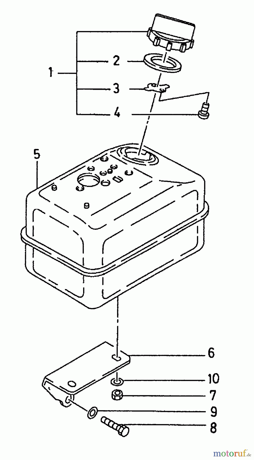  Gutbrod Cutter bar mower BM 91 07517.04  (1996) Fuel tank