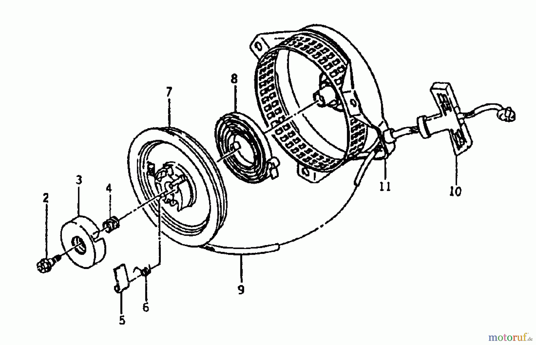  Gutbrod Tillers MK 90-50 07520.02  (1996) Recoil starter