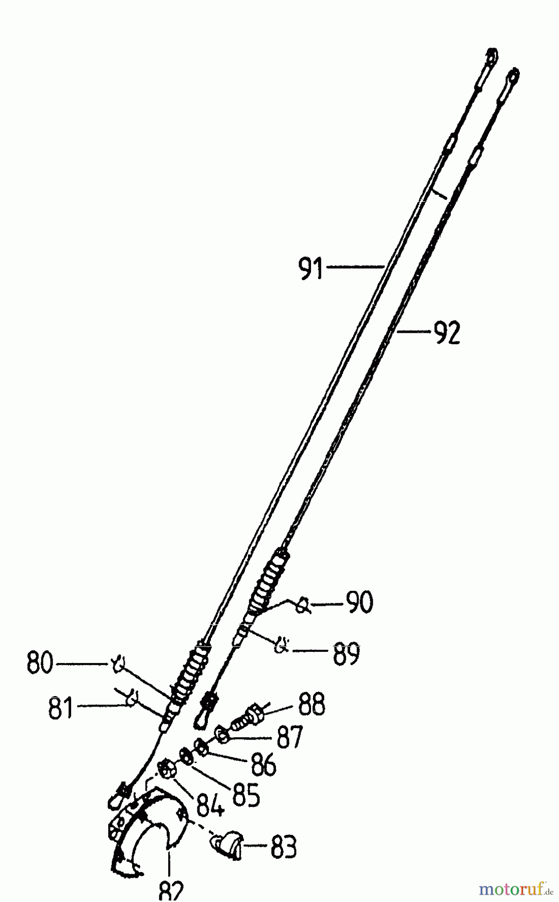  Gutbrod Tillers MK 90-50 07520.02  (1996) Control cables