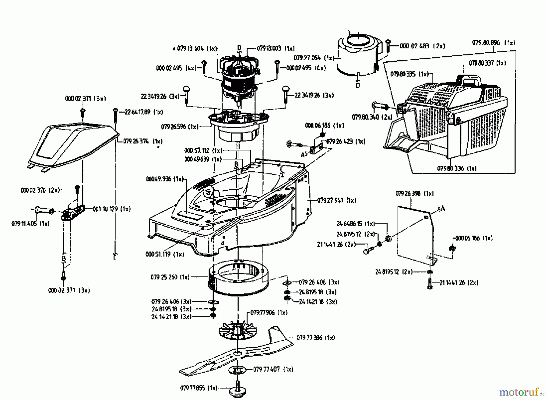  Gutbrod Electric mower HE 48 L 02817.05  (1996) Basic machine
