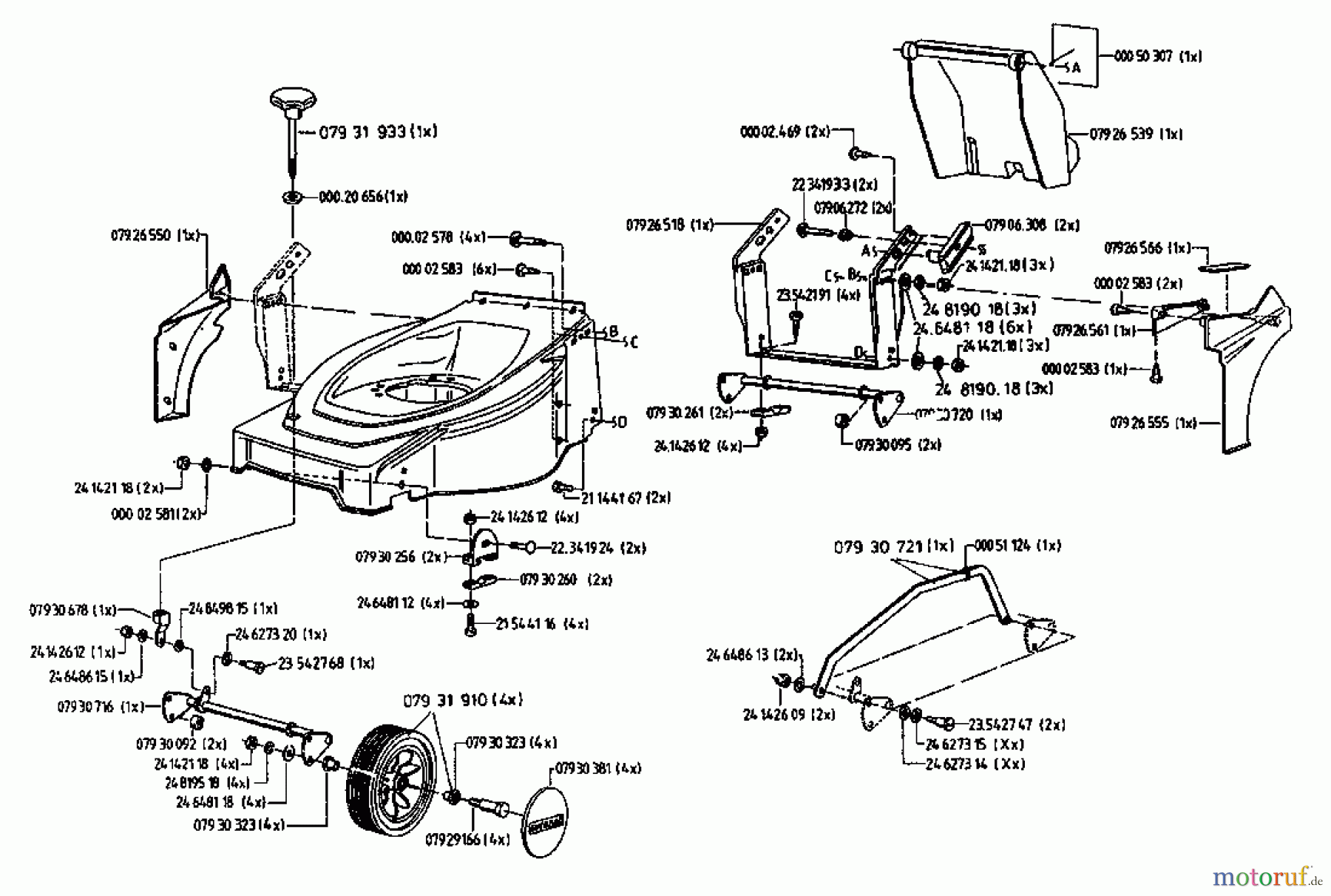  Gutbrod Petrol mower HB 42 L 04028.02  (1996) Basic machine