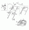 Yard-Man YM 1518 02817.07 (1997) Listas de piezas de repuesto y dibujos Grass box, Handle