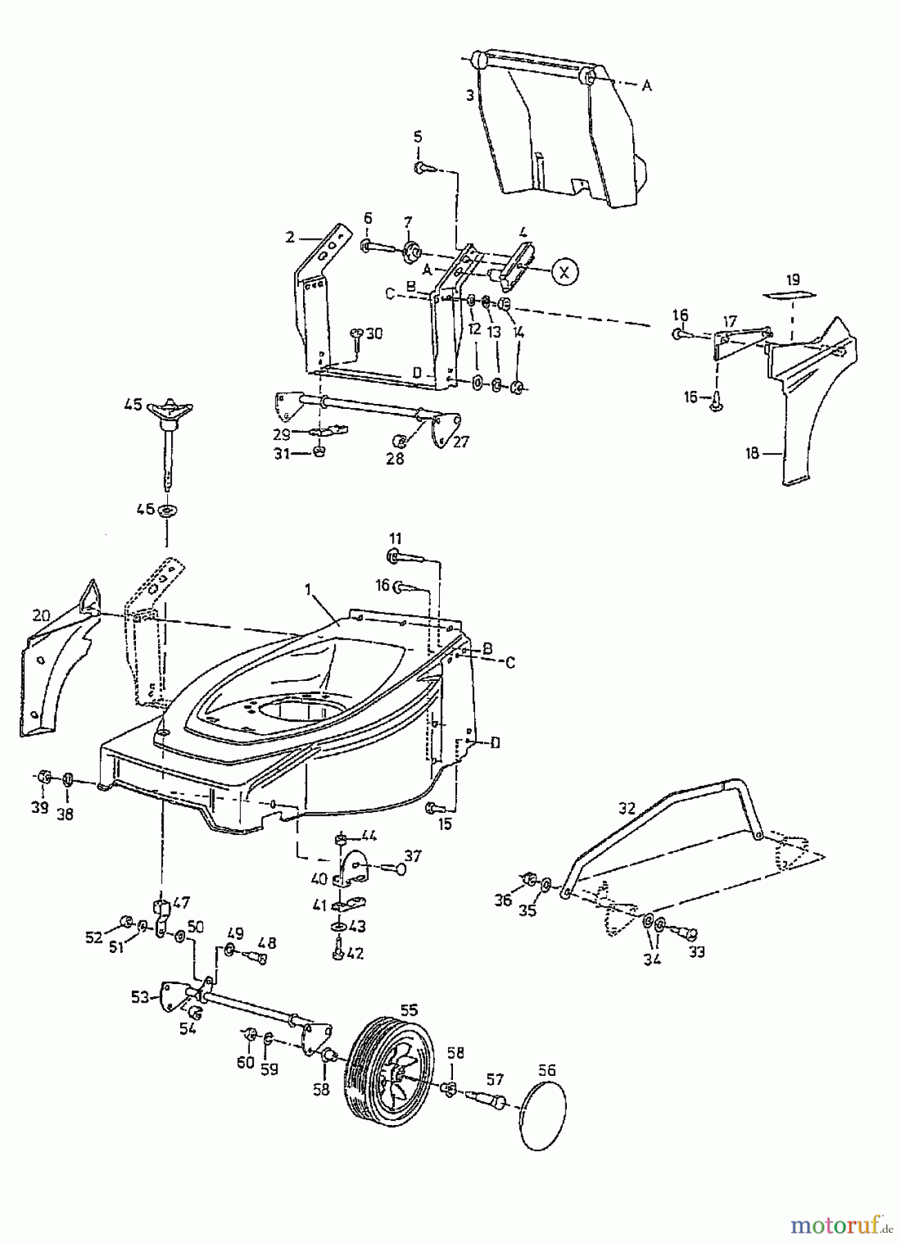  Gutbrod Electric mower HE 42 L 04030.03  (1997) Basic machine